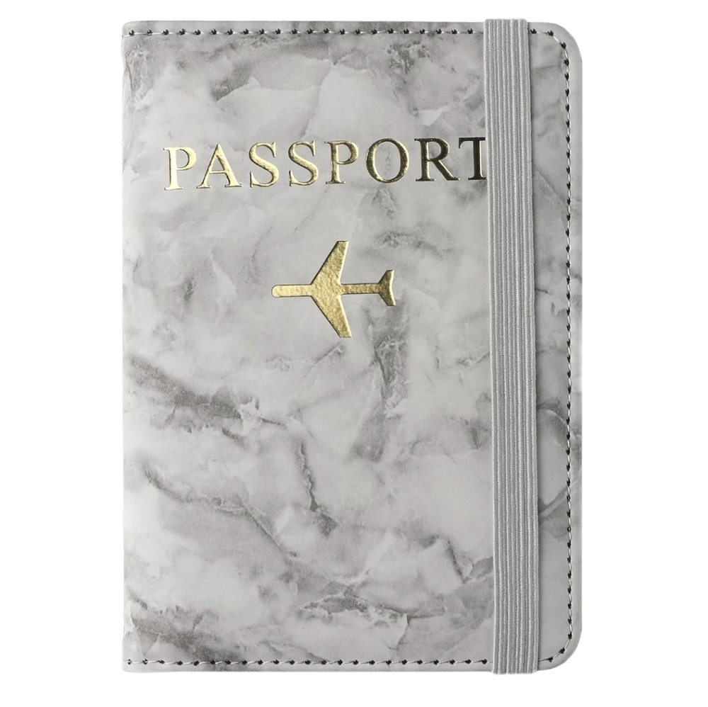 Dream Travel Passport Holder, Marble